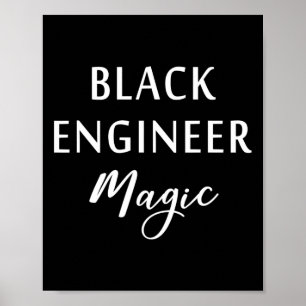 Zwarte ingenieur Magie Zwarte Geschiedenis Maand A Poster