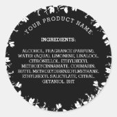 Zwarte Ingrediënten - Etiket kaartje | Zeep (Voorkant)