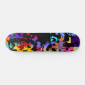 ZWARTE INK | gekleurd Skateboard (Horizontaal)