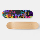 ZWARTE INK | gekleurd Skateboard (Horizontaal)