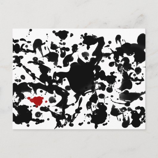 ZWARTE INK | Maak uw eigen achtergrond Briefkaart (Voorkant)
