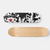 ZWARTE INK | Maak uw eigen achtergrond Skateboard (Horizontaal)