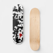 ZWARTE INK | Maak uw eigen achtergrond Skateboard (Voorkant)
