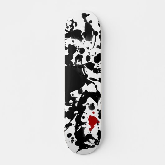 ZWARTE INK | Maak uw eigen achtergrond Skateboard (Voorkant)