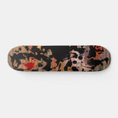 ZWARTE INK | schilderij van grunge Skateboard (Horizontaal)