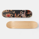 ZWARTE INK | schilderij van grunge Skateboard (Horizontaal)