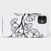 zwarte inkgoboom met bladeren Case-Mate iPhone case (Achterkant (horizontaal))