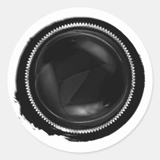 Zwarte inkt Blot Paint Dab Wax Seal Ronde Sticker