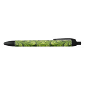 Zwarte inkt kerstpen Ontwerp Groen Pen (Bovenkant)