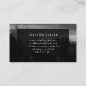 Zwarte inkt | Zwarte Waterverf Visitekaartje (Achterkant)