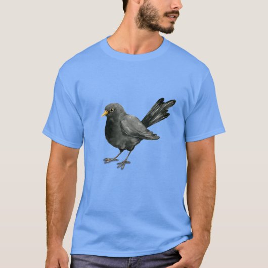 Zwarte-inktetekening T-shirt (Voorkant)