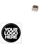 ZWARTE INKTKUSSEN + Custom Business Logo Professio Rubberstempel (Gestempeld)