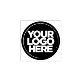ZWARTE INKTKUSSEN + Custom Business Logo Professio Rubberstempel (Afrduk)