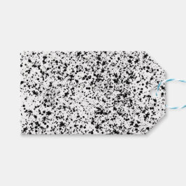 Zwarte-inktvlek, aangepast cadeaulabel