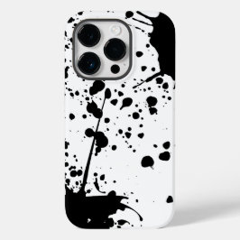 Zwarte inktvlek Case-Mate iPhone 14 pro hoesje