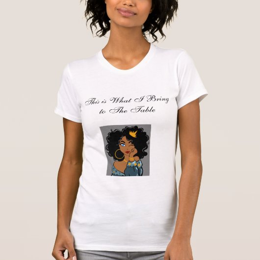 Zwarte inspiraties voor vrouwen t-shirt (Voorkant)