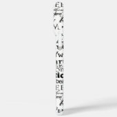 Zwarte Inspirerend woorden Kerst Case-Mate iPhone Case (Achterkant / Links)