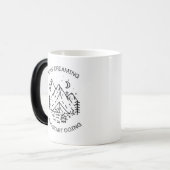 Zwarte Inspirerende Quote Mok (Voorkant links)