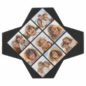 Zwarte Instagram Fotocollage met 9 vierkante foto' Voetbal (Enkel)