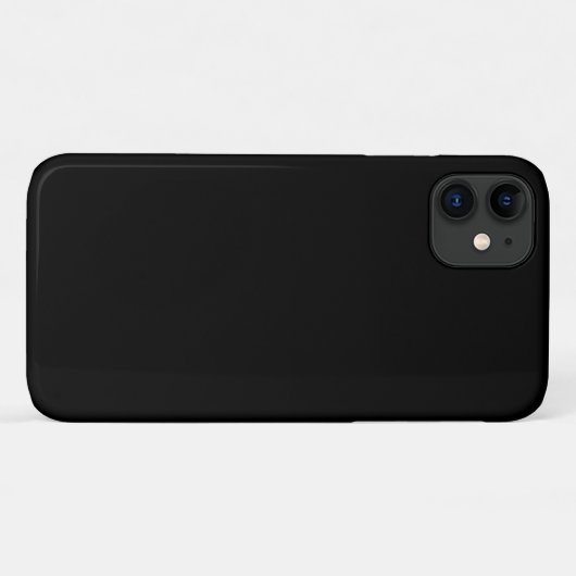 Zwarte iPhone 11 Hoesje (Achterkant (horizontaal))