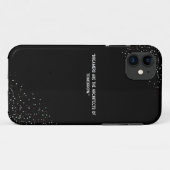 Zwarte iphone 11 telefoonhoes Case-Mate iPhone case (Achterkant (horizontaal))