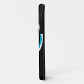 Zwarte iPhone-draagtas voor tennisspeler Case-Mate iPhone Case (Achterkant/links)