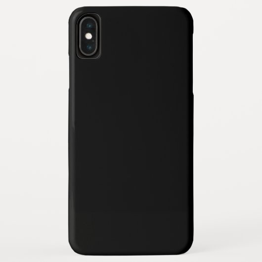 Zwarte iPhone XS Max Hoes (Achterkant)