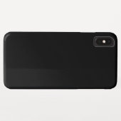Zwarte iPhone XS Max Hoes (Achterkant (horizontaal))