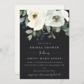 ZWARTE IRIGE WITTE VRIJGEZELLENFEEST WATERVERF KAART (Voorkant / Achterkant)