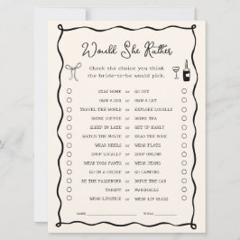 Zwarte Italiaanse Bruidsdouche Zou Zij Liever Spel Kaart