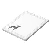 Zwarte, Italiaanse griezelige cartoon met handscho Notitieblok (Linkerzijde)