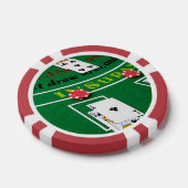 Zwarte Jack Poker Chip (Enkel)