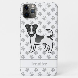 Zwarte Jack Russell Terrier Hond Met Gladde Vacht Case-Mate iPhone Case