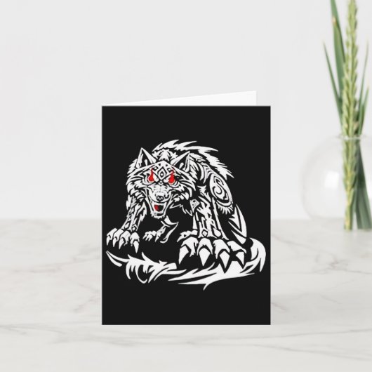 Zwarte Jacob Fatu Wolf  Kaart (Voorkant)