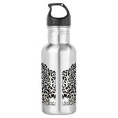 Zwarte Jaguar Persoonlijk Waterfles (Achterkant)