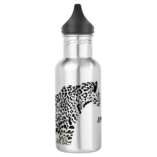 Zwarte Jaguar Persoonlijk Waterfles (Links)