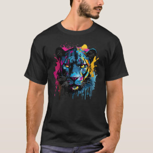 Zwarte Jaguar Wilde Dieren Grote Katachtige Liefhe T-shirt