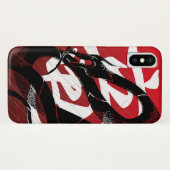 Zwarte, Japanse dragon rode achtergrond Case-Mate iPhone Case (Achterkant (horizontaal))