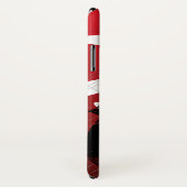 Zwarte, Japanse dragon rode achtergrond Case-Mate iPhone Case (Achterkant / rechts)