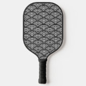 Zwarte Japanse golven Pickleball Paddle (Achterkant)