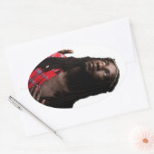 Zwarte Jesus sticker (Envelop)