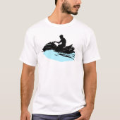 Zwarte Jet Ski - Wit T-shirt - Beachvibe (Voorkant)