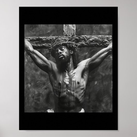 Zwarte Jezus, Christendom, Kerk, Christus, Jezus Poster (Voorkant)