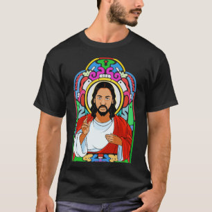 Zwarte Jezus Christus Onze Heer en Verlosser loven T-shirt