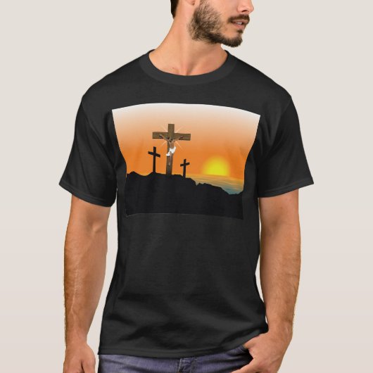 Zwarte Jezus Christus T-shirt (Voorkant)