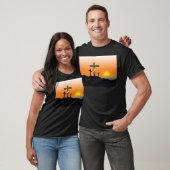 Zwarte Jezus Christus T-shirt (Unisex)