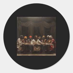 Zwarte Jezus, Laatste Sacrament, Jezus 0 Ronde Sticker