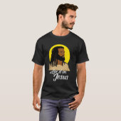 Zwarte Jezus met Christelijke C van Locs African A T-shirt (Voorkant volledig)