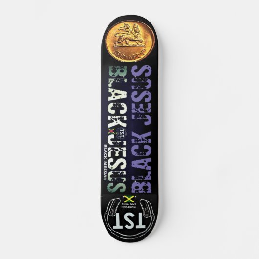 ZWARTE JEZUS Skateboard (Voorkant)