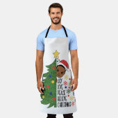 Zwarte jongen verjaardagscadeau melanine jongens K Schort (Gedragen)